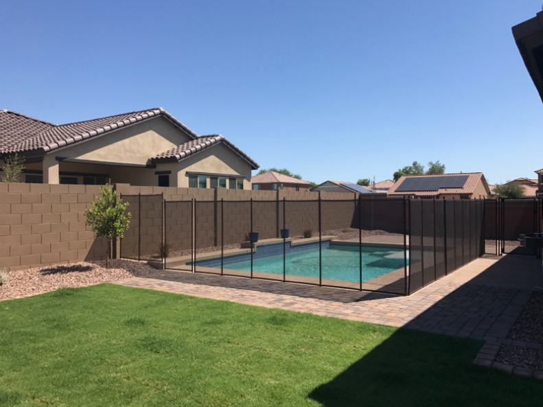 this image shows pool fence in Folsom, California