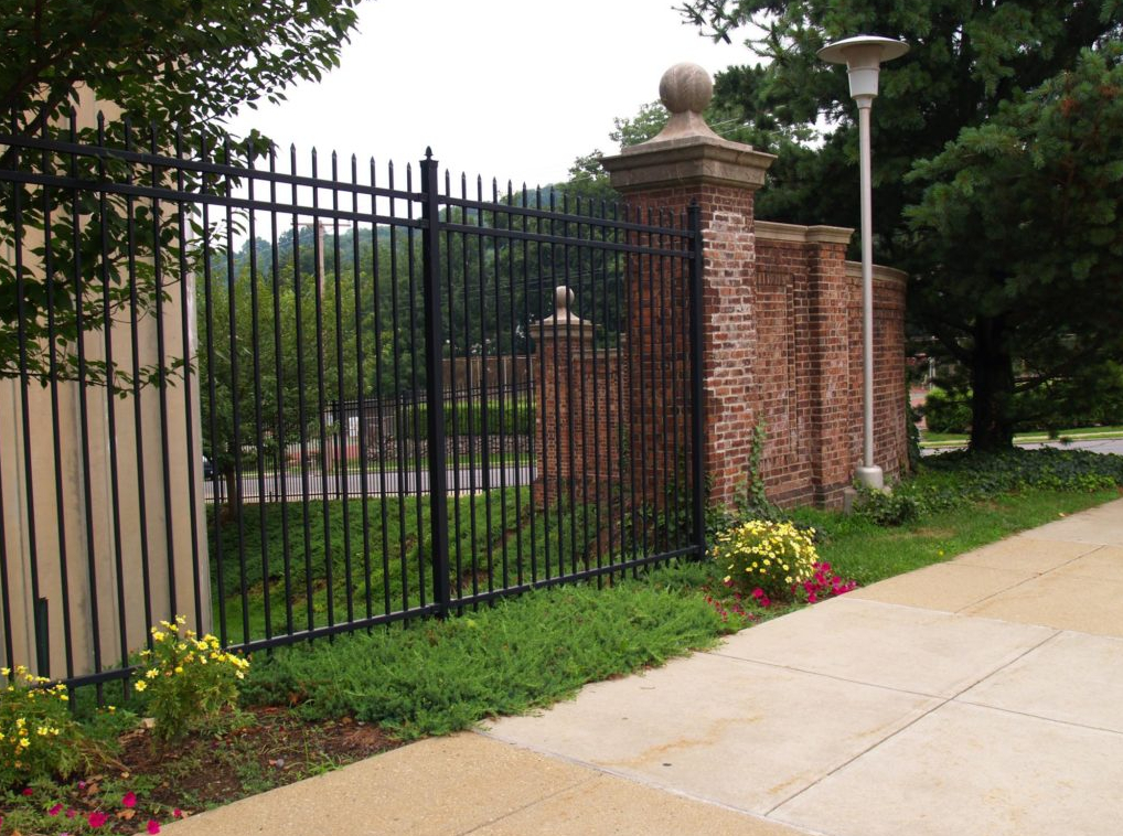 this is a picture of Folsom wrought iron fence