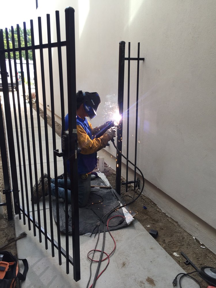 this is a picture of gate installation in Folsom, CA