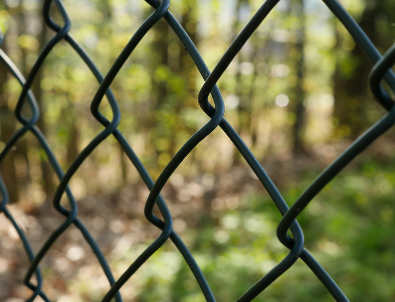 this is a picture of chain link fence in Folsom, CA